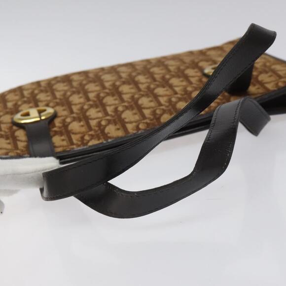 DIOR Trotter Canvas Hand Bag Brown - Picture 7 of 12